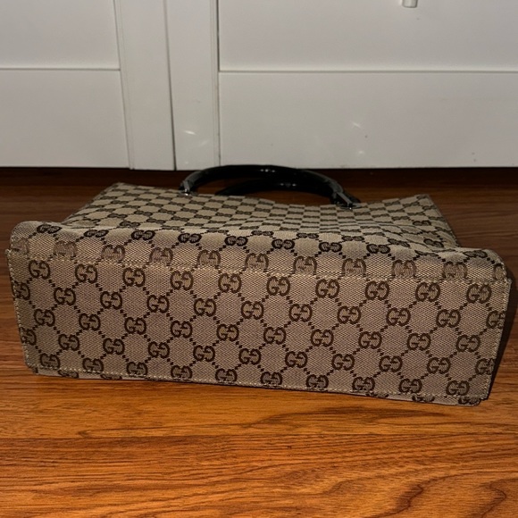 AUTHENTIC GUCCI Vintage GG Canvas Bamboo Tote (Tom Ford Era) 2way rare🎍 - Picture 13 of 13